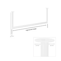 Garderobenstange U-form weiß Ø32