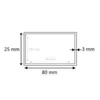 Stahlrohr vierkant 80x25x3