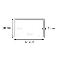 Edelstahl Vierkantrohr ungeschliffen 60x30x2