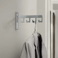 LIROdesign Garderobe Barcelona - Wandgarderobe Edelstahl - 4 haken