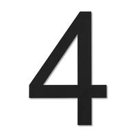 LIROdesign - Hausnummer schwarz- Nr. 4