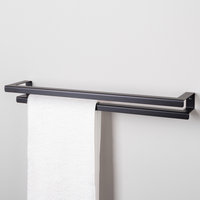 LIROdesign Handtuchhalter doppelt Stockholm schwarz - M