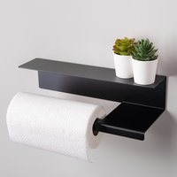 LIROdesign Küchenrollenhalter Stockholm schwarz - M