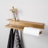 LIROdesign Küchenrollenhalter Stockholm Gold - L