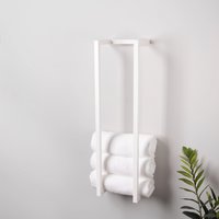 LIROdesign Handtuchhalter Wand Stockholm Weiß - L