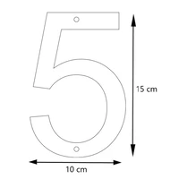 LIROdesign - Hausnummer schwarz- Nr. 5