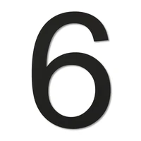 LIROdesign - Hausnummer schwarz- Nr. 6