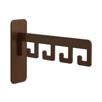 LIROdesign Garderobe Barcelona- Wandgarderobe Bronze - 4 haken