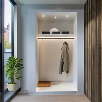 Garderobenstange Bronze Ø25 (mit offener versteckter Befestigung)