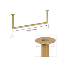 Kleiderstange U-form Gold Ø32