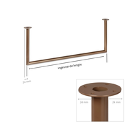 Kleiderstange U-form Bronze Ø32