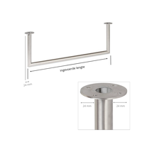 Kleiderstange U-form Edelstahl Ø32