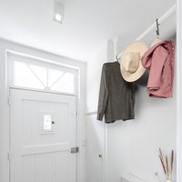 Kleiderstange Eck weiß Ø32