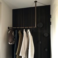 Kleiderstange Eck Bronze Ø32