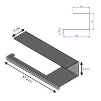 LIROdesign Küchenrollenhalter Stockholm Gold - M
