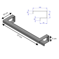LIROdesign Handtuchhalter doppelt Stockholm Weiß - S