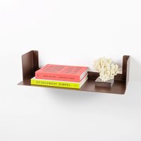 LIROdesign Wandregal - Bücherregal Helsinki Bronze - L