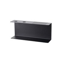 LIROdesign Duschablage mit Seifenspender Bordeaux - Schwarz