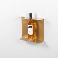 LIROdesign Weinregal - Flaschenregal Bordeaux Gold - M