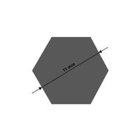 Blankstahl sechskant 11 mm
