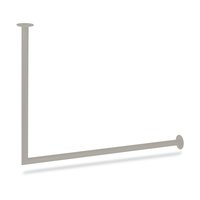 Garderobenstange eck graubeige ø32