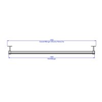 Gardinenstange Schwarz Ø25