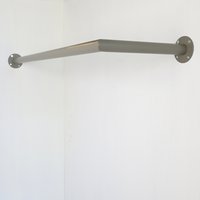 Kleiderstange Eck graubeige Ø32