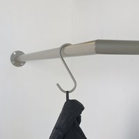 Kleiderstange Eck graubeige Ø32