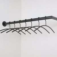 Kleiderstange Eck schwarz Ø32