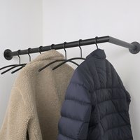 Kleiderstange Eck schwarz Ø32