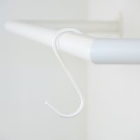 Kleiderstange U-form weiß Ø32