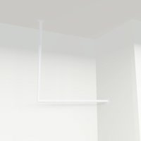 Garderobenstange Eck weiß Ø32