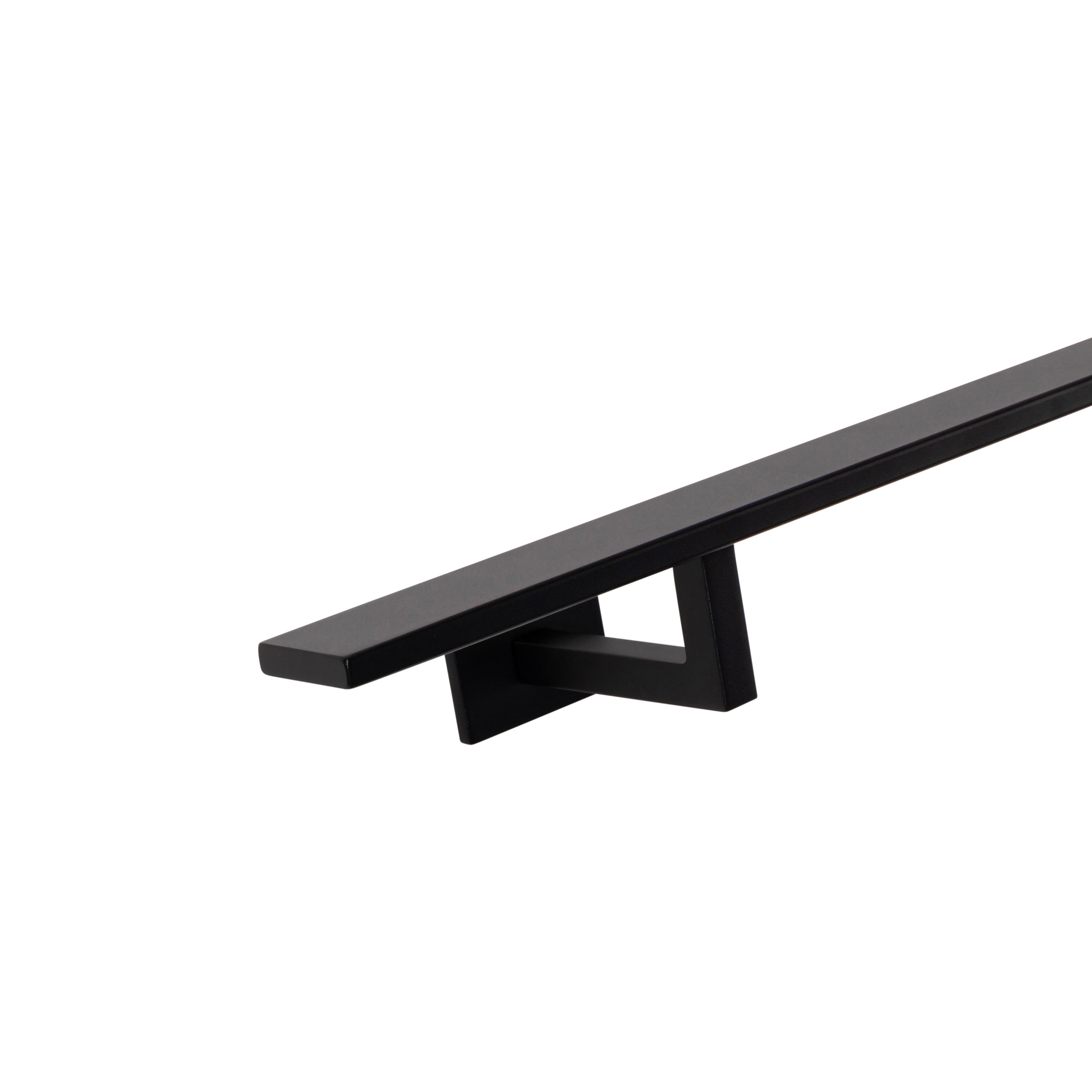 Trapleuning 40x10 zwart