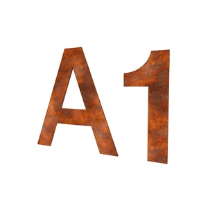 Cortenstaal letters