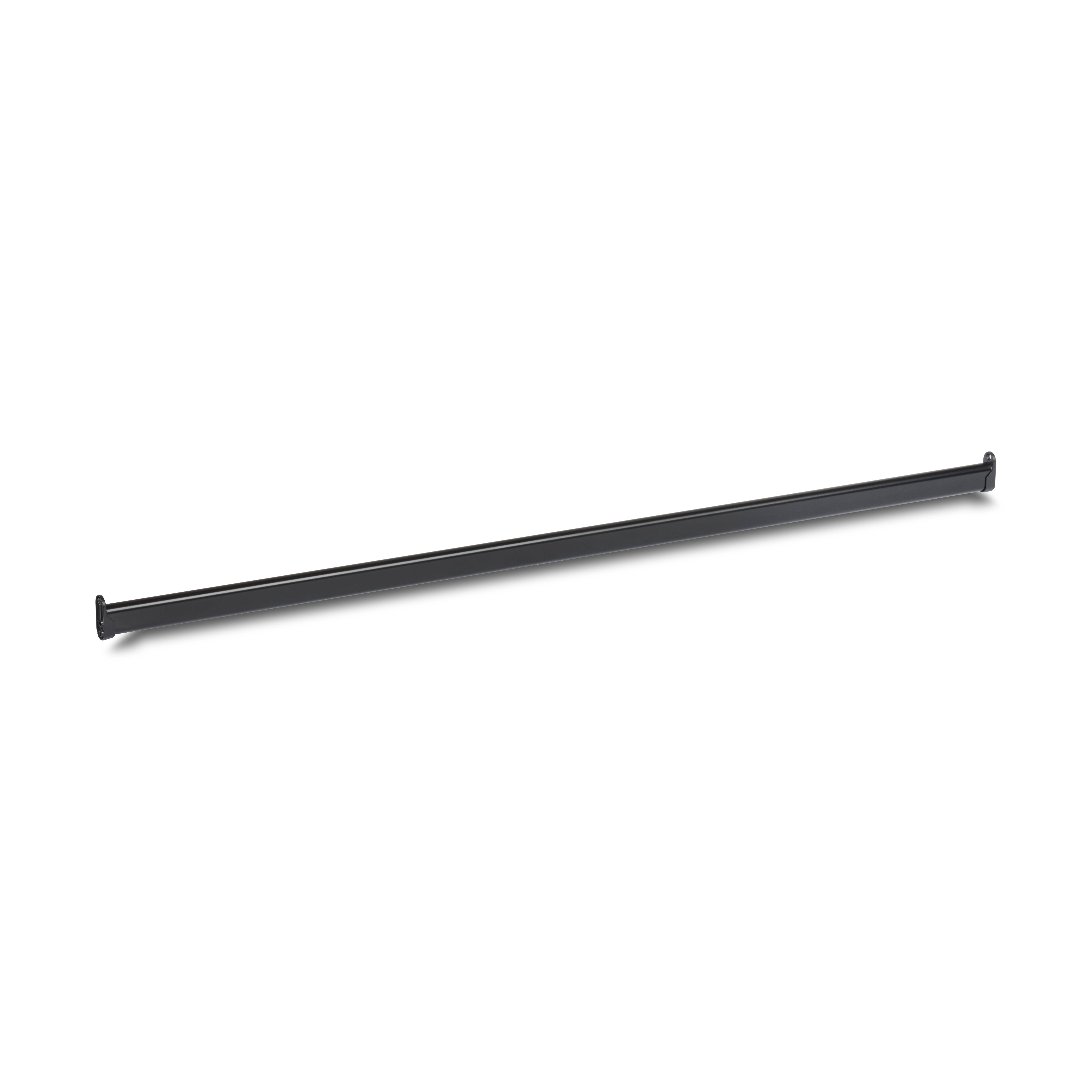 Schwarze Kleiderstange oval 30x15