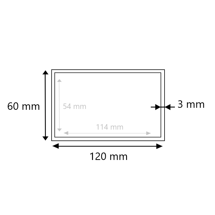 Edelstahl Vierkantrohr ungeschliffen 120x60x3