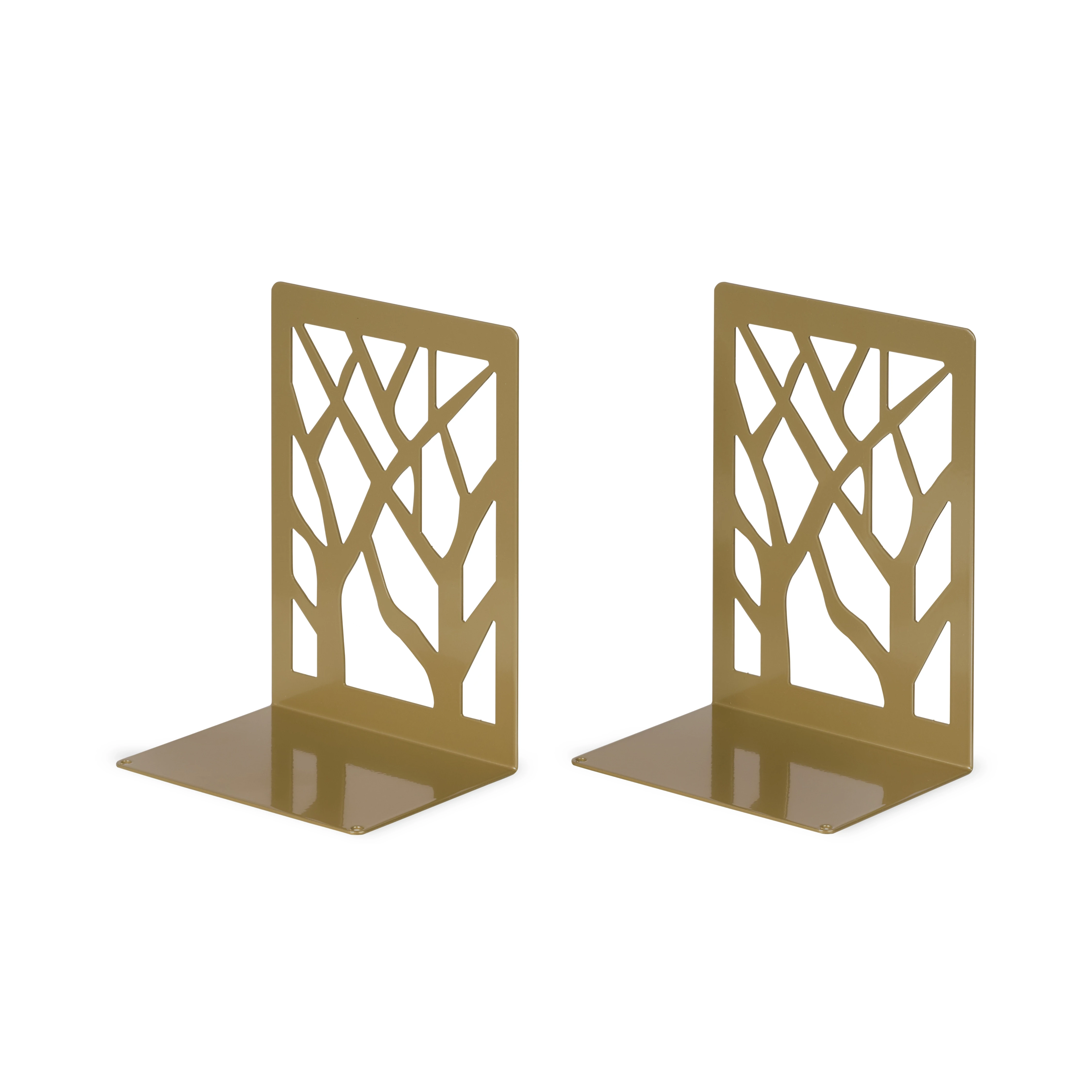 LIROdesign Buchstütze Gold - Design (2er-Set)