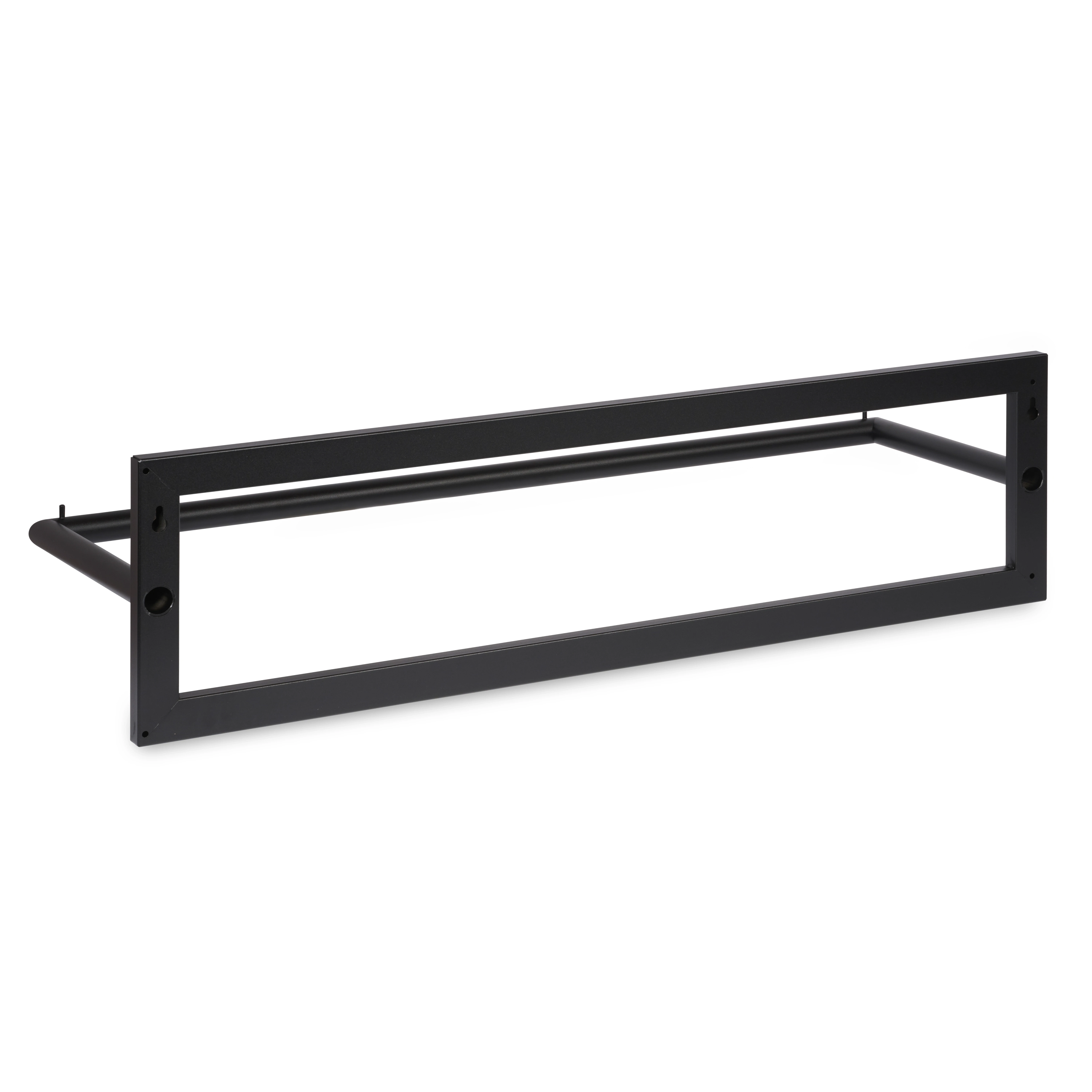 LIROdesign Garderobe Berlin - Wandgarderobe Schwarz - 80cm