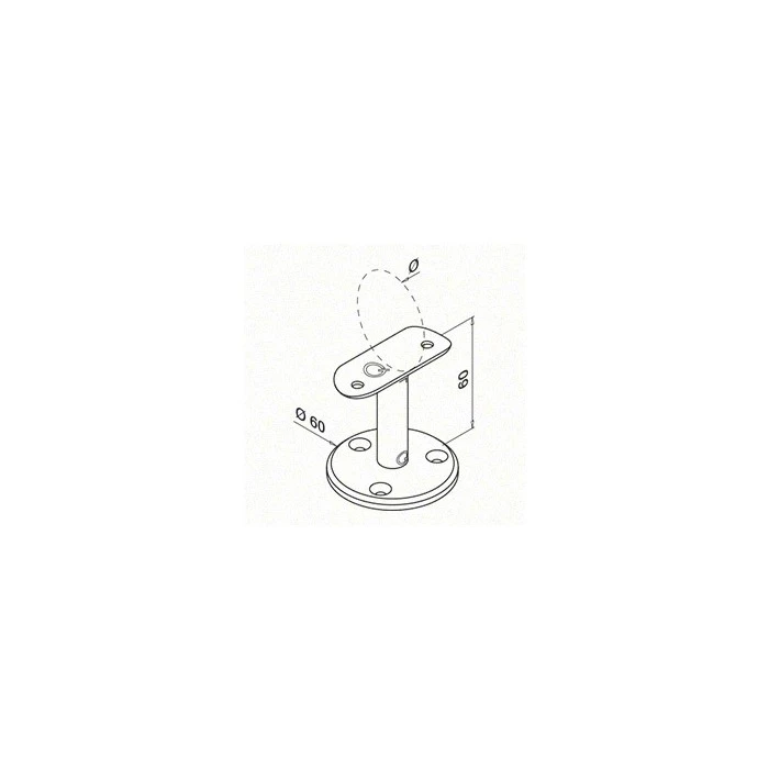 Handlaufhalter für Geländer Ø42,4mm