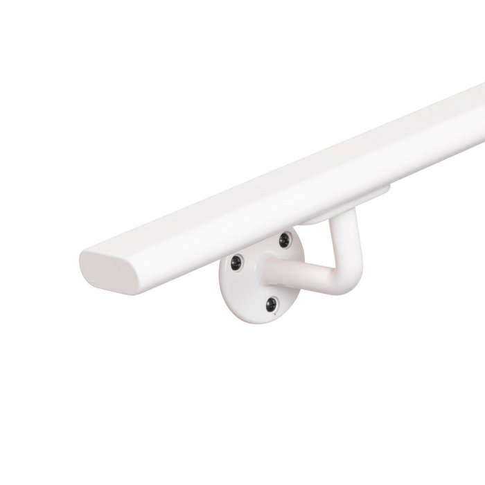 Treppengeländer weiß oval - 48x20