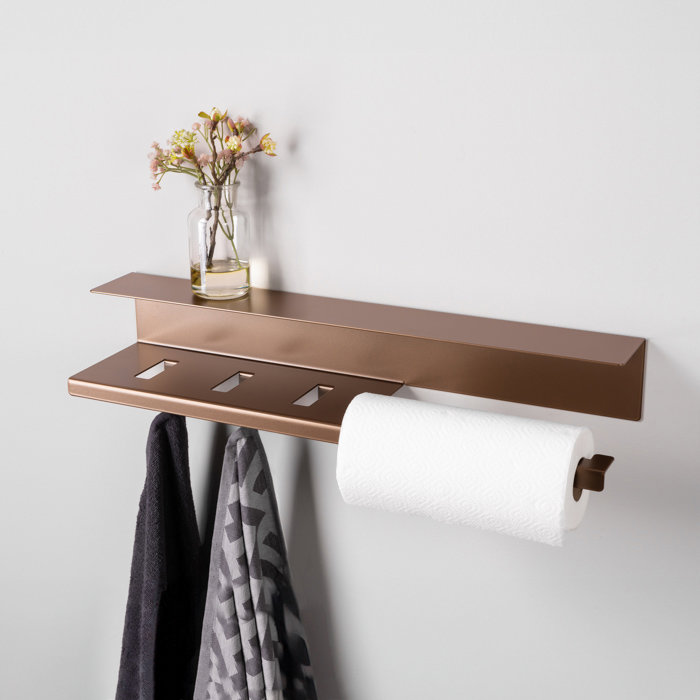 LIROdesign Küchenrollenhalter Stockholm Bronze - L