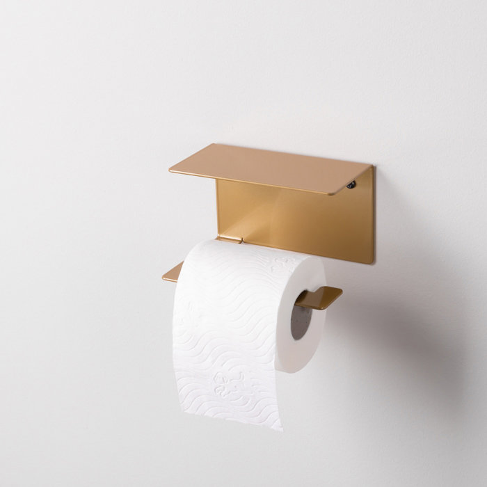 LIROdesign Toilettenpapierhalter Stockholm Gold - S