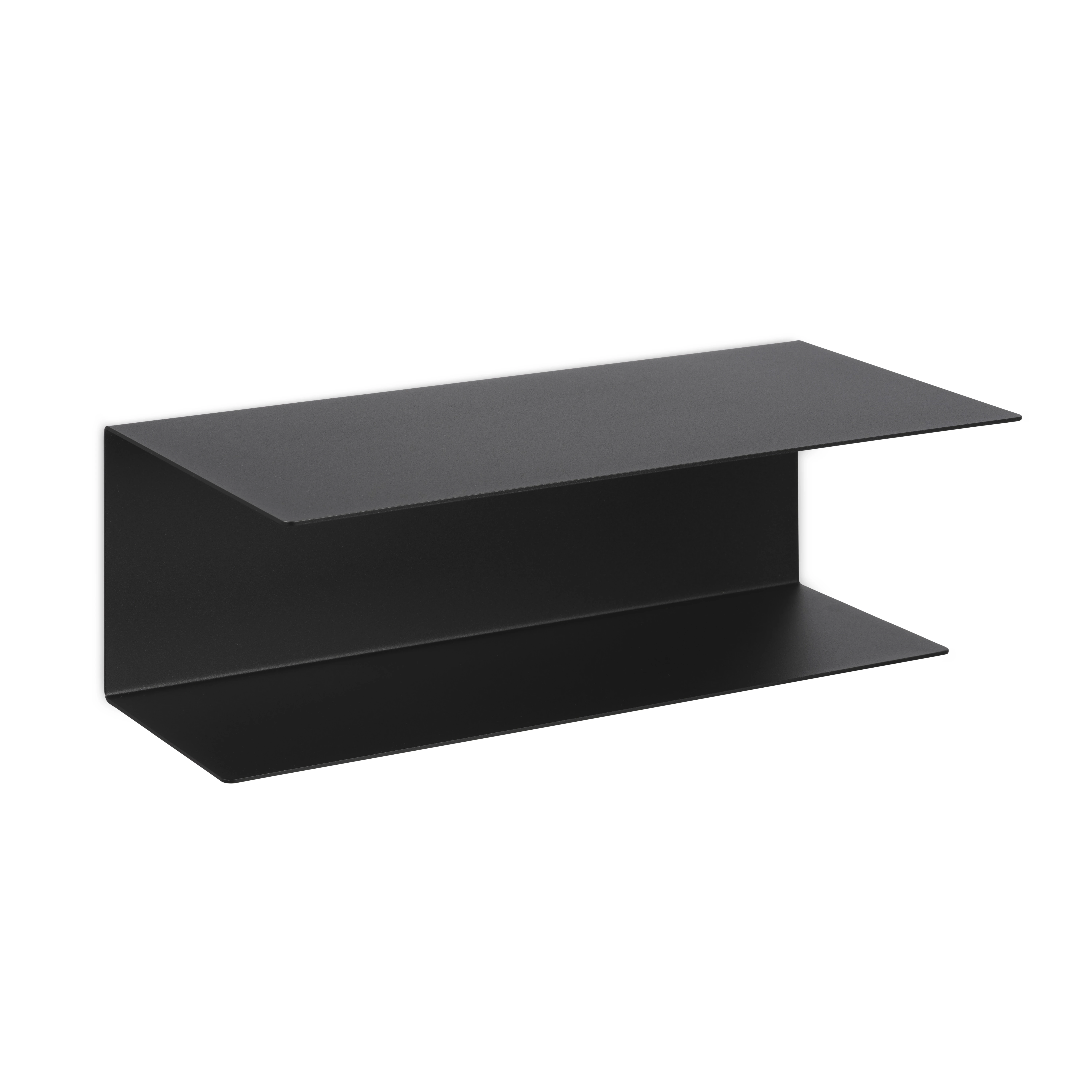 LIROdesign Wandregal - Schwebender Nachttisch Valencia schwarz
