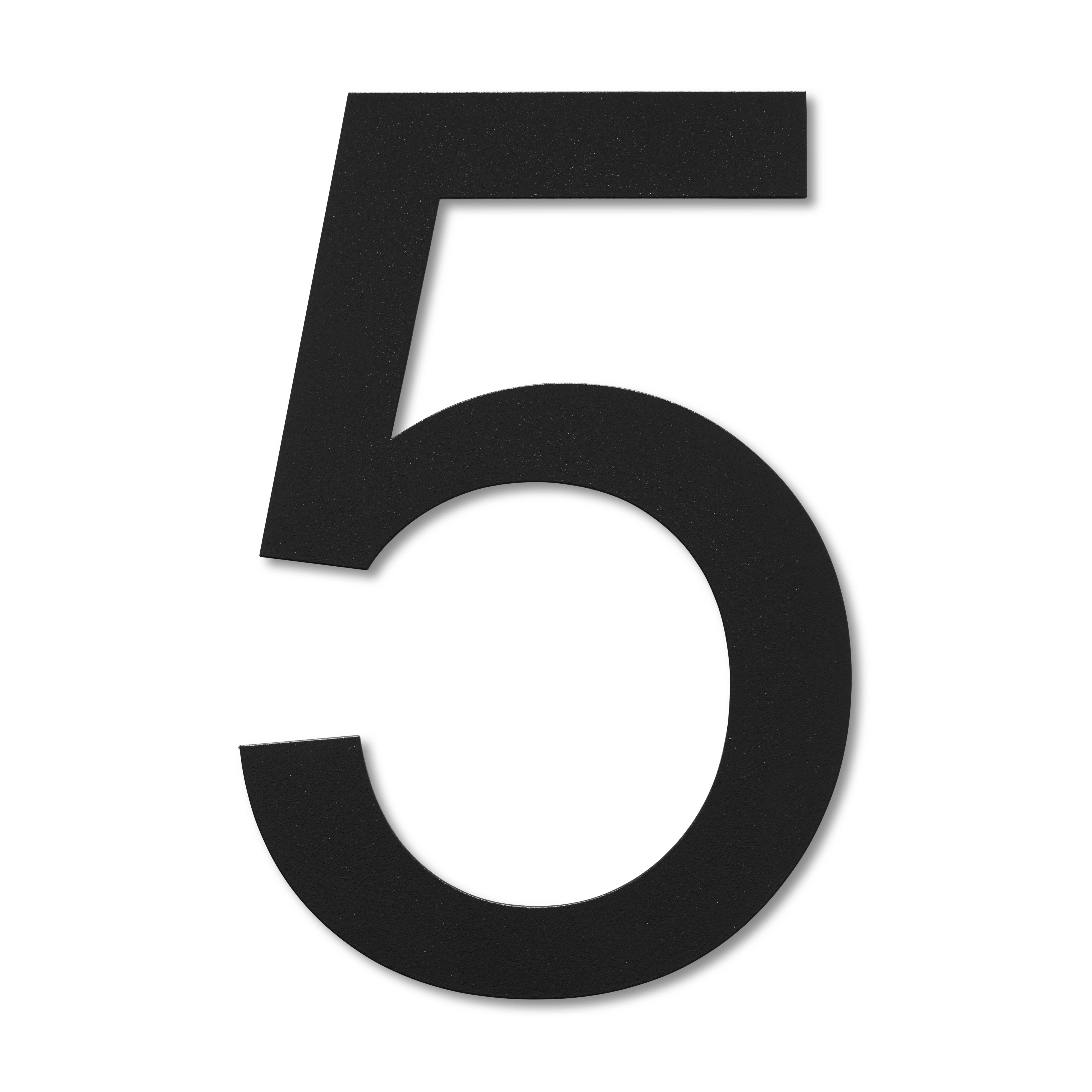 LIROdesign - Hausnummer schwarz XL - Nr. 5