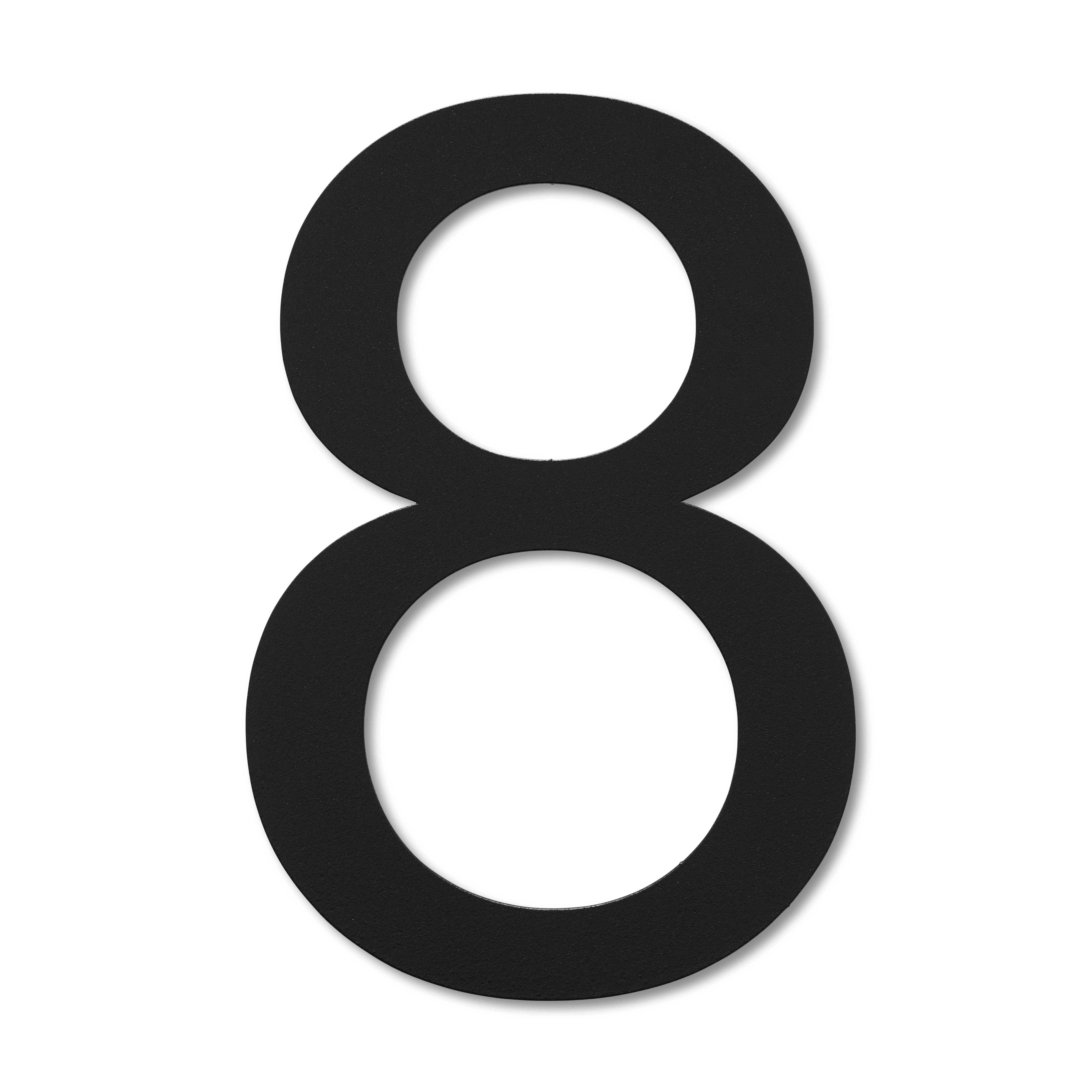 LIROdesign - Hausnummer schwarz XL - Nr. 8