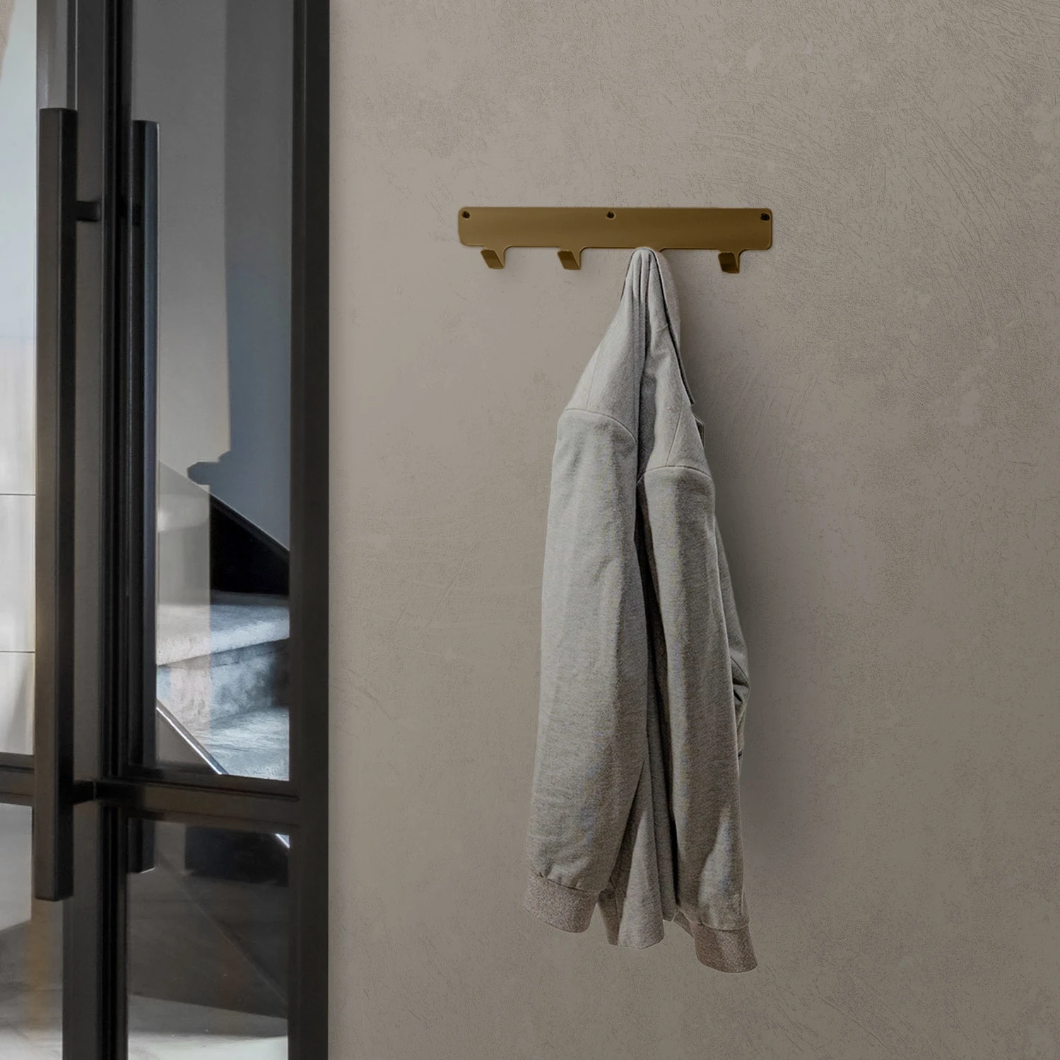 LIROdesign Garderobe Valencia - Wandgarderobe Gold- 40cm