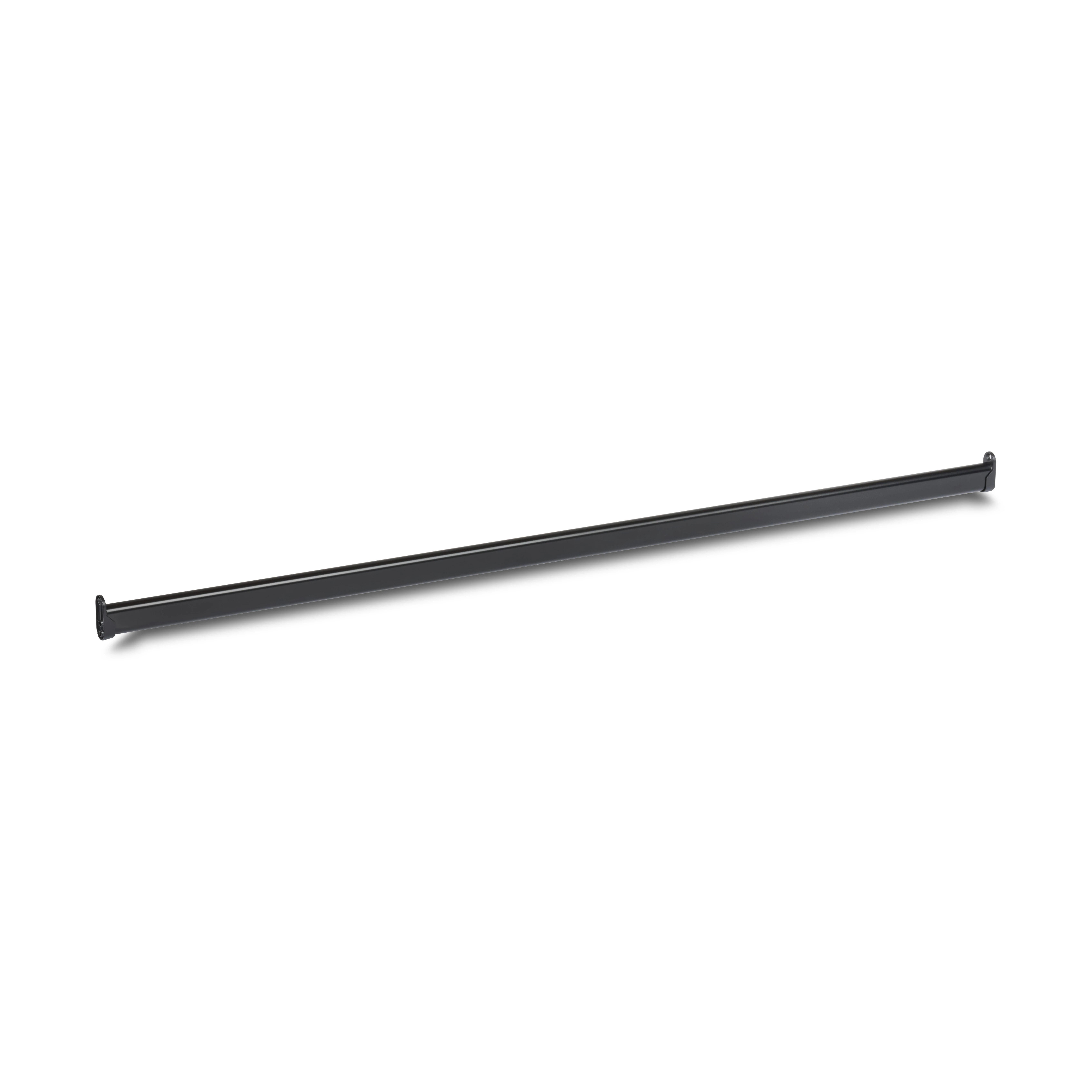 Wandflansch schwarz für Ovalrohr 30x15