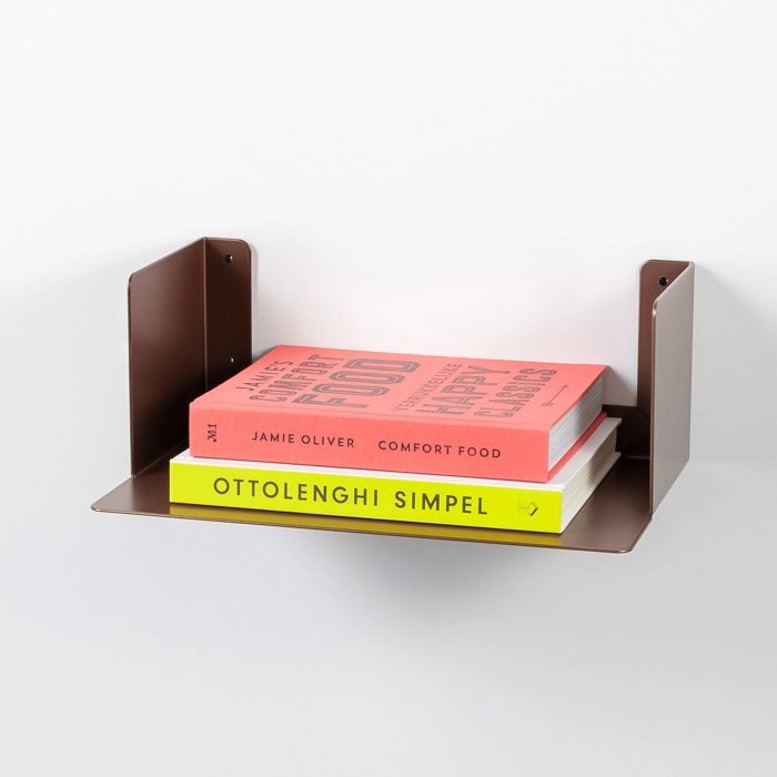 LIROdesign Wandregal - Bücherregal Helsinki Bronze - M