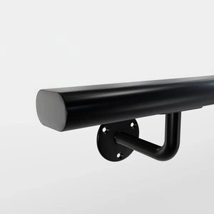 Handlauf gun metal oval - 48x20
