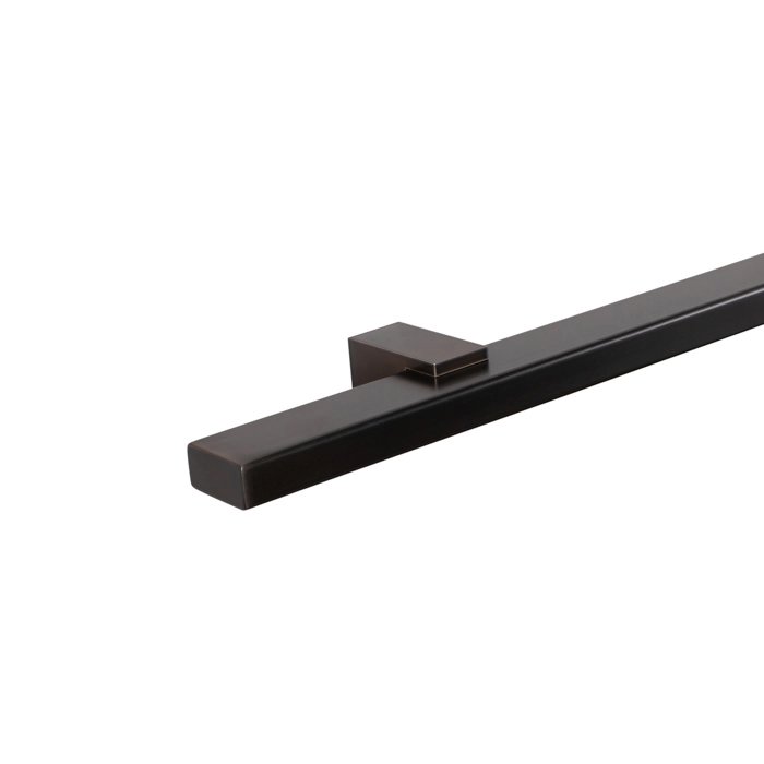 Handlauf gun metal rechteckig - 40x20
